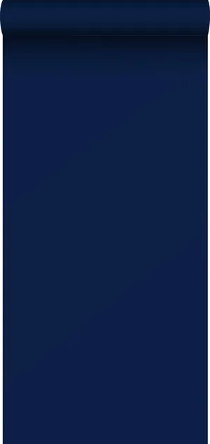 Dark Blue Plain Scroll Wallpaper