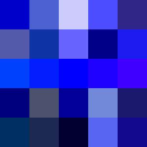 Dark Blue Shades Pixel Art Wallpaper