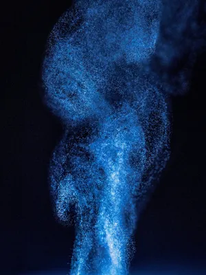 Dark Blue Smoke Artistry Wallpaper