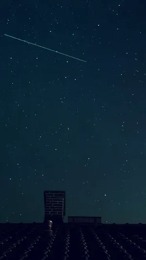 Dark Blue Star Building Field Wallpaper