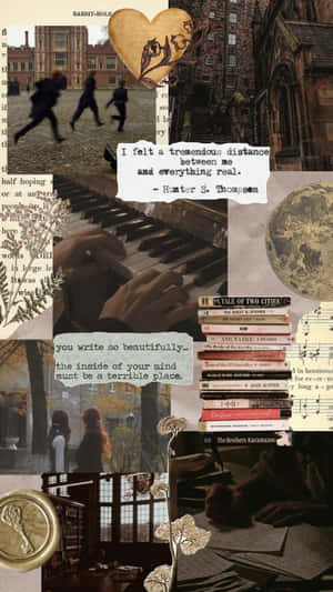 Dark_ Book_ Collage_ Aesthetic.jpg Wallpaper