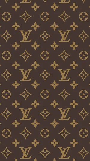 Dark Brown Louis Vuitton Iphone Wallpaper