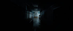 Dark Church Hallway Wallpaper