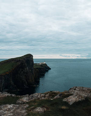 Dark Clouds Over The Isle Of Mann Wallpaper