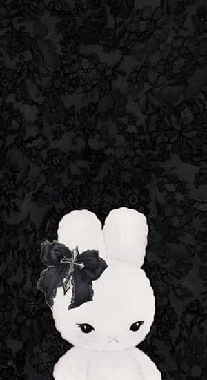 Dark Coquette Bunny Charm Wallpaper