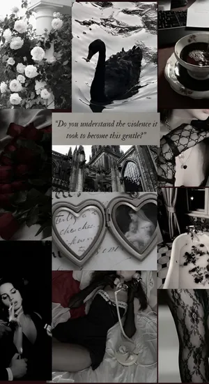 Dark Coquette Elegance Wallpaper