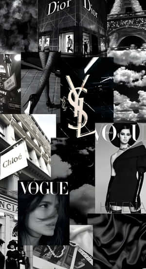 Dark Coquette Fashion Mood Wallpaper