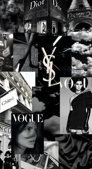 Dark Coquette Fashion Mood Wallpaper