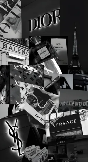 Dark Coquette Luxury Fashion Wallpaper