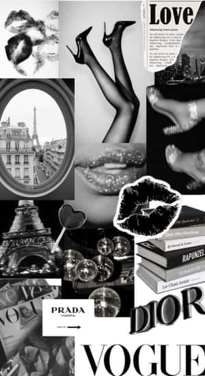 Dark Coquette Parisian Vibes Wallpaper