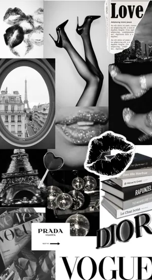 Dark Coquette Parisian Vibes Wallpaper