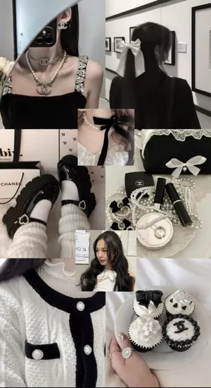 Dark Coquette Style Inspiration Wallpaper