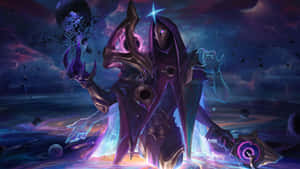 Dark Cosmic Jhin Artwork Wallpaper