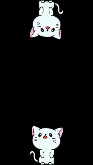 Dark Cute Cat Aesthetic Wallpaper