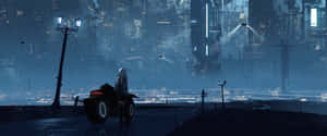 Dark Cyberpunk Cityscape Wallpaper