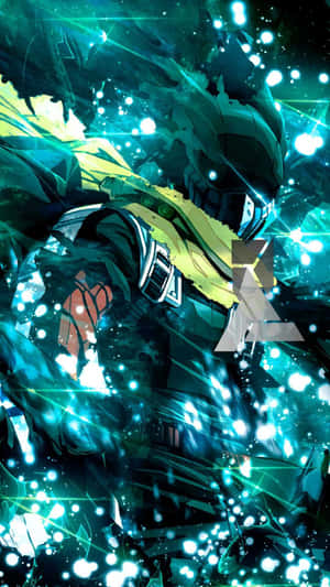 Dark Deku Emerging Power Wallpaper