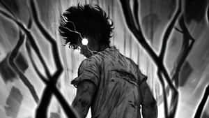 Dark Deku Mysterious Figure Wallpaper