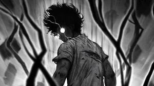 Dark Deku Mysterious Figure Wallpaper