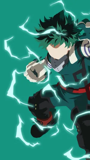 Dark Deku Power Surge Wallpaper
