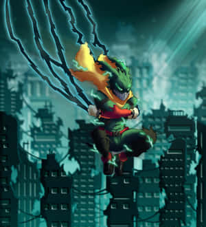 Dark Deku Unleashed Wallpaper