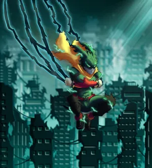 Dark Deku Unleashed Wallpaper