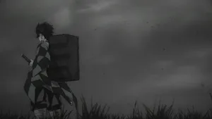 Dark Demon Slayer Iphone Theme Display Wallpaper