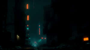 Dark Dystopian Cityscape Wallpaper