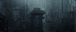 Dark Dystopian Cityscape Wallpaper