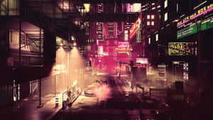 Dark Dystopian Cityscape Wallpaper