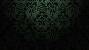 Dark Elegant Damask Pattern Wallpaper