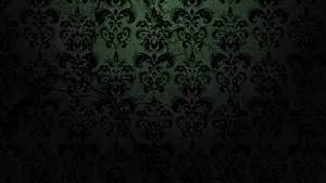 Dark Elegant Damask Pattern Wallpaper