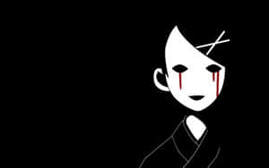 Dark Emo Figure Contemplating Amidst Shadows Wallpaper