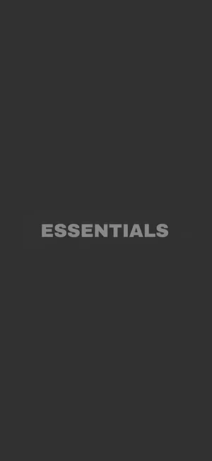 Dark Essentials Text Wallpaper Wallpaper