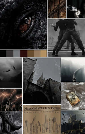 Dark Fantasy Collage Aesthetic Wallpaper