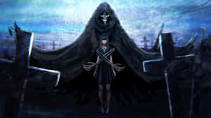 Dark Fantasy Girl In Graveyard Wallpaper