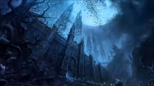 Dark Fantasy Old Castle Wallpaper