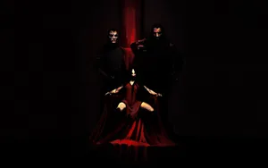 Dark Fear - Creepy Landscape With Lightning Storm Wallpaper