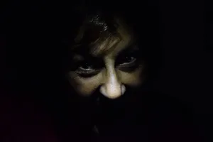 Dark Fear: Mysterious Forest At Night With A Full Moon Wallpaper