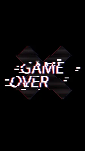 Dark Game Over Artistic Typography Wallpaper