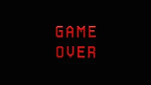 Dark Game Over - Epic Gaming Moment Wallpaper