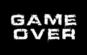 Dark Game Over - Intense Gaming Experience Wallpaper