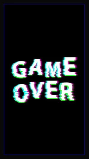 Dark Game Over Skull Wallpaper