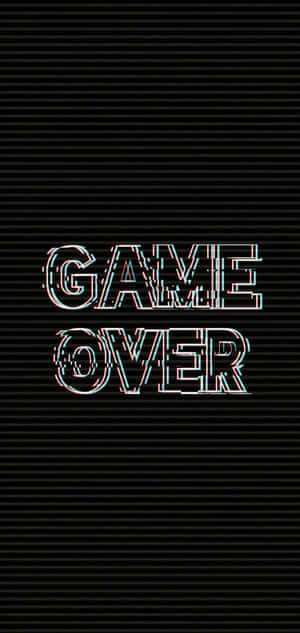 Dark Game Over Theme Wallpaper Wallpaper