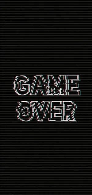Dark Game Over Theme Wallpaper Wallpaper