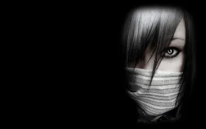 Dark Girl Wearing Mask Wallpaper