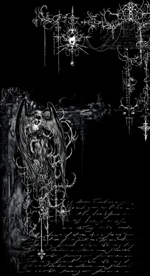 Dark Gothic Angel Grunge Wallpaper