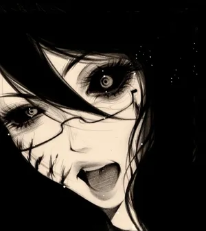 Dark Gothic Anime Girl Wallpaper