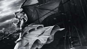 Dark Gothic Anime Scene Wallpaper