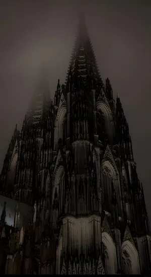 Dark Gothic Cathedral Spire Wallpaper