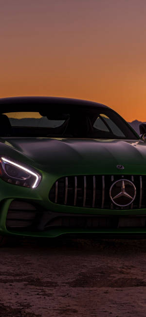 Dark Green Mercedes Iphone X Wallpaper